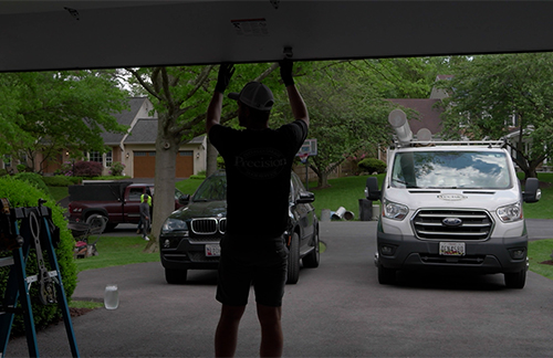 Precision Tech Performing Balance Test as Part of Safety Inspection